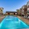 Retreat-style swimming pool and cabana