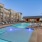 Retreat-style swimming pool and cabana